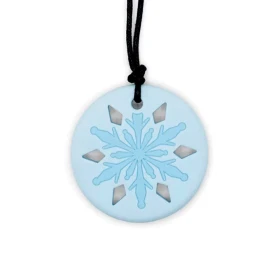 Collar copo de nieve - blanco
