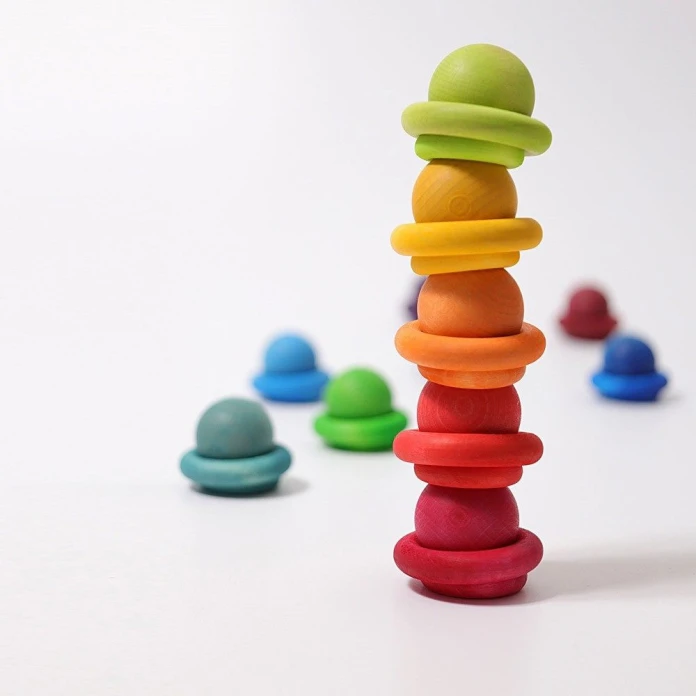 Bolas de madera en pack de 12 - Vivos