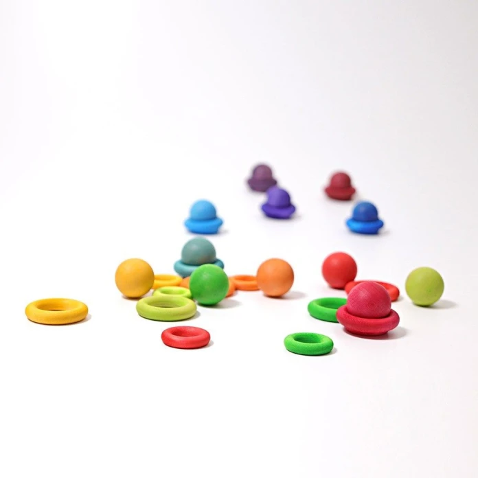 Bolas de madera en pack de 12 - Vivos