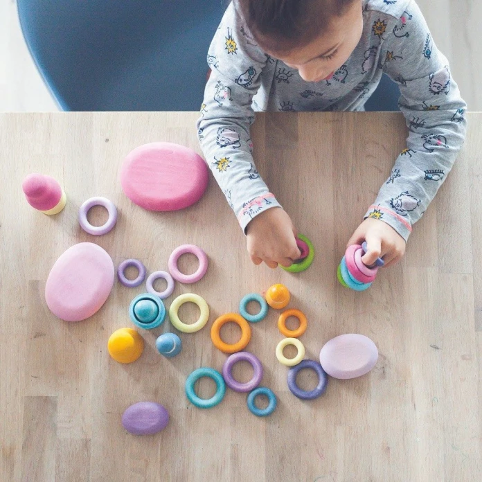 Aros de madera - pastel