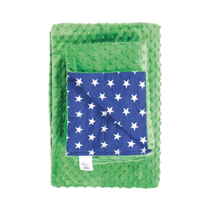 Manta con peso - 90 x 120 cm - 1 kg - verde