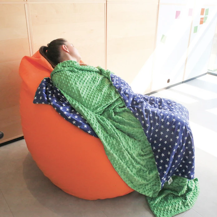 Manta lastrada - 135 x 200 cm - 5 kg - verde