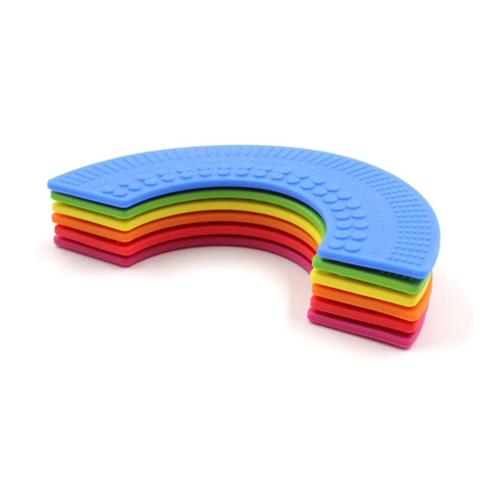 Fidget para masticar arcoíris - Duro