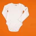Body camiseta de manga larga - Blanco