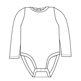 Body camiseta de manga larga