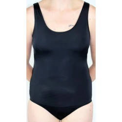 Bañador para incontinencia de 1 pieza para mujer - Negro
