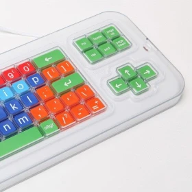 Guía dedos teclado Clevy transparente