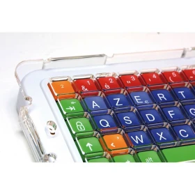 Guía dedos teclado Clevy transparente
