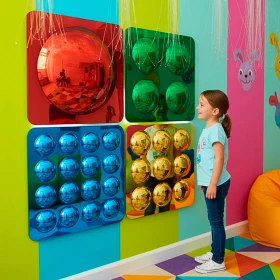 Espejos convexos de colores surtidos, 4 unidades